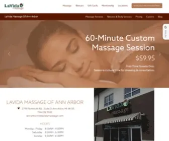 Lavidamassageannarbormi.com(LaVida Massage of Ann Arbor) Screenshot