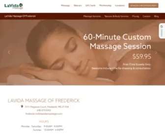 Lavidamassagefrederickmd.com(LaVida Massage of Frederick) Screenshot