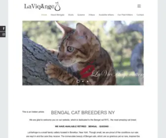 Lavieange.com(Bengal cat breeders NY) Screenshot