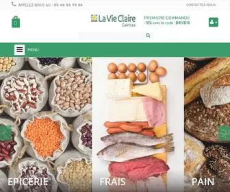 Lavieclairesaintes.com(Drive Bio SaintesBOUTIQUE LA VIE CLAIRE) Screenshot