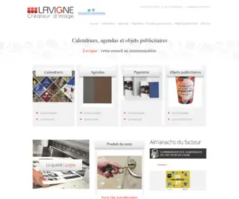 Lavigne.fr(Calendriers, Agendas Et Objets Publicitaires) Screenshot