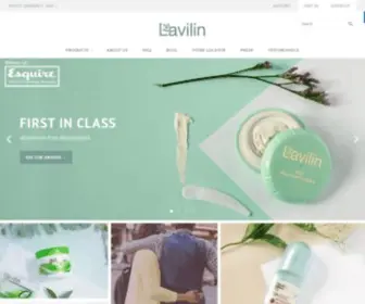Lavilin.com(Aluminum-Free Deodorant & All-Natural Personal Care Products) Screenshot