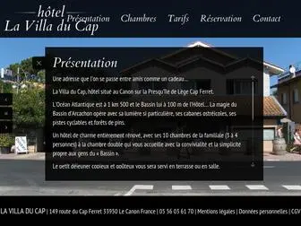 Lavilladucap.com(Hôtel La Villa du Cap) Screenshot