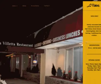 Lavillettaresturant.com(La villetta farmingdale) Screenshot