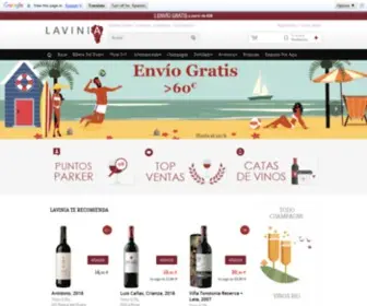 Lavinia.es(Comprar Vino Online en la Mejor Web de Vinos de España) Screenshot