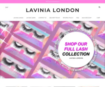 Lavinialondon.com(LAVINIA LONDON ONLINE BEAUTY ACADEMY) Screenshot