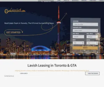 Lavishleasing.com(Rent, lease a home, condo or townhouse in the Toronto, & The GTA) Screenshot