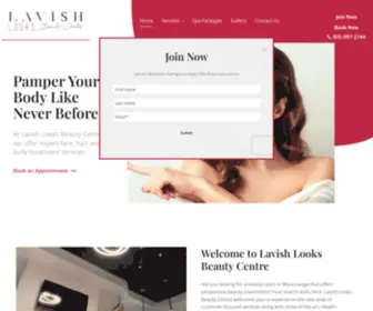 Lavishlooksbeautycentre.com(Lavish Looks Beauty Centre) Screenshot