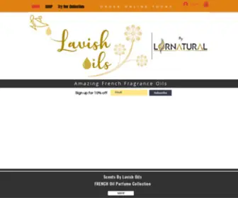 Lavishoils.com(Best Fragrance Oils) Screenshot