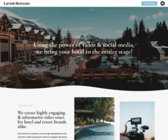 Lavishretreats.com(Showcasing the world's most unique retreats for your next vacation) Screenshot