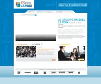 Lavoix-Groupe.com(Corporate Groupe La Voix) Screenshot