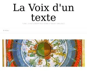 LavoixDuntexte.fr(La Voix d'un texte) Screenshot