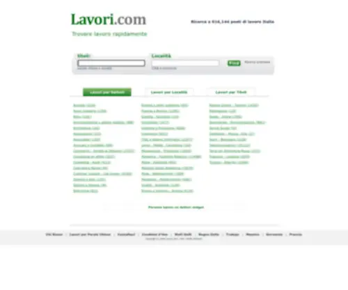Lavori.com(Posti di lavoro in Italia) Screenshot