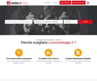 Lavoroestage.it(Lavoro e Stage il portale degli annunci di lavoro) Screenshot