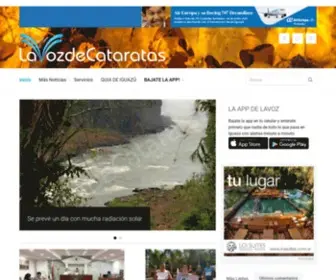 Lavozdecataratas.com(Tiempo inestable con probabilidad de lluvias) Screenshot