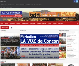 Lavozdeconcon.cl(LA VOZ de Concón) Screenshot
