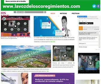 Lavozdeloscorregimientos.com(Alcaldia de Medellín) Screenshot