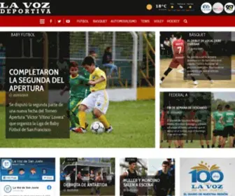 Lavozdeportiva.com.ar(La Voz Deportiva) Screenshot