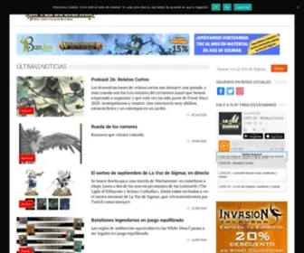 Lavozdesigmar.com(La voz de sigmar) Screenshot