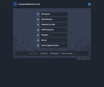 Lavozeneldesierto.com(La Voz en el Desierto) Screenshot