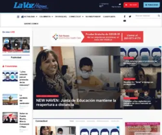 Lavozhispanact.com(Your Weekly Spanish Newspaper) Screenshot