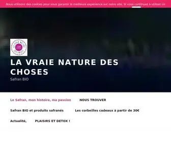 Lavraienaturedeschoses.com(Safran BIO) Screenshot