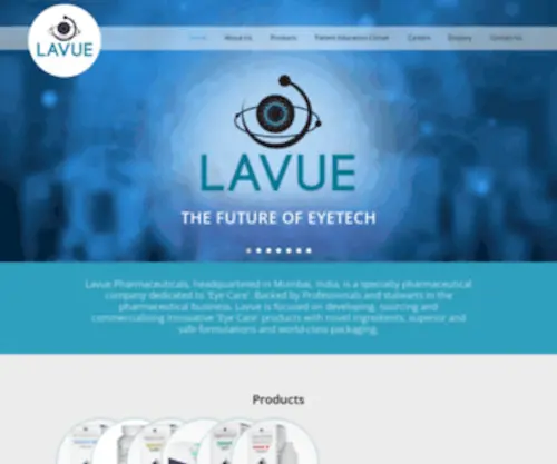 Lavue.co.in(Lavue Pharmaceuticals) Screenshot