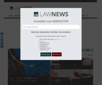 Law-News.ch(News zu Rechtsthemen in der Schweiz) Screenshot