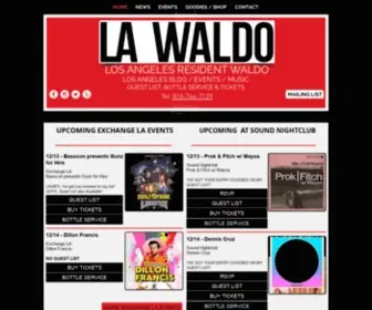 Lawaldo.com(Los Angeles Nightlife & Blog) Screenshot