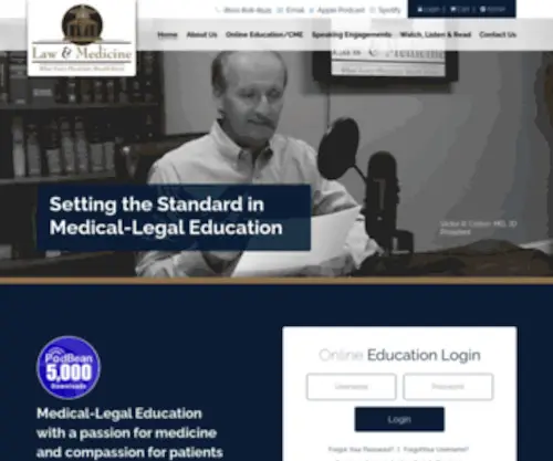 Lawandmed.com(The Standard of Care in Medical) Screenshot