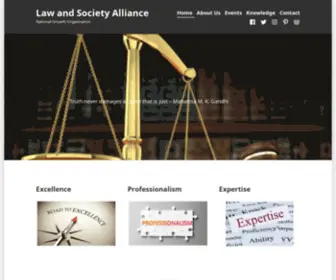 Lawandsocietyalliance.in(National Growth Organisation) Screenshot