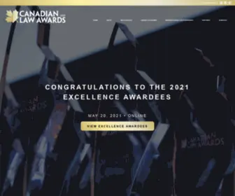 Lawawards.ca(Canadian Law Awards) Screenshot