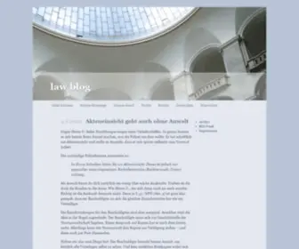 Lawblog.de(Law blog) Screenshot