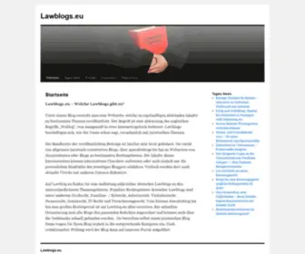 Lawblogs.eu(Startseite) Screenshot