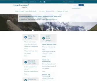 Lawcentralalberta.ca(LawCentral) Screenshot