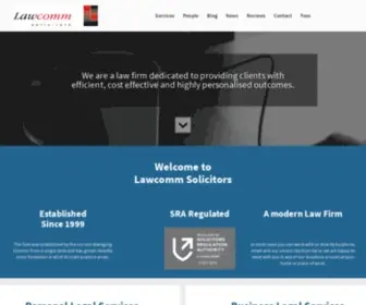 Lawcomm.co.uk(Lawcomm Solicitors) Screenshot