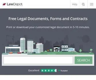 Lawdepot.com(Free Customized Online Legal Documents & Forms) Screenshot