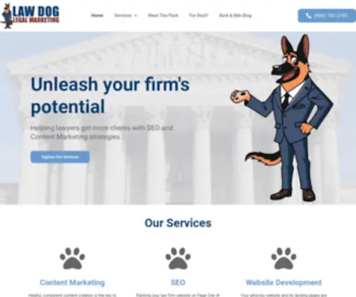 Lawdoglegalmarketing.com(Marketing the Law Firm) Screenshot