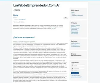 Lawebdelemprendedor.com.ar(Lawebdelemprendedor) Screenshot