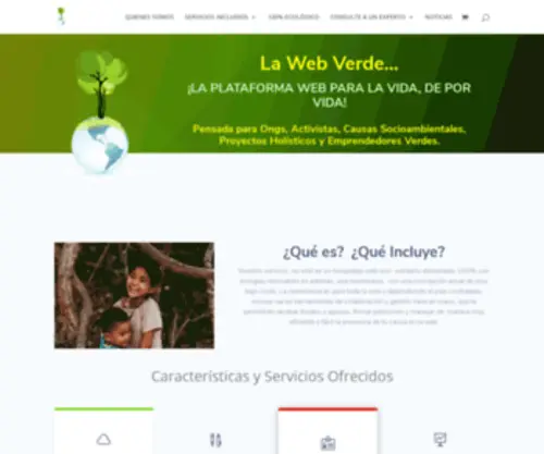 Lawebverde.org(LA WEB VERDE) Screenshot