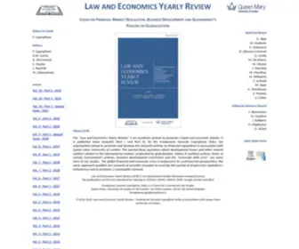 Laweconomicsyearlyreview.org.uk(Law And Economics Yearly Review Journal) Screenshot