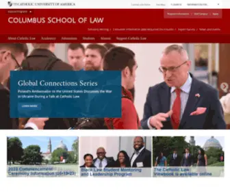 Law.edu(Columbus School of Law) Screenshot