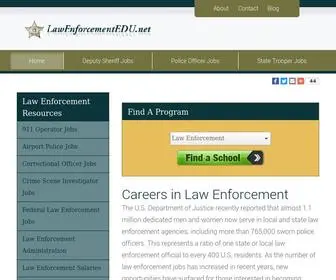 Lawenforcementedu.net(Law Enforcement Jobs) Screenshot