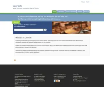 Lawfacts.ca(A legal information resource from Legal Aid Ontario) Screenshot