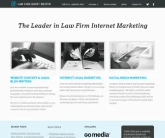 LawfirmGhostwriter.com(The Leader in Law Firm Internet Marketing) Screenshot