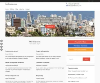 Lawfirmiran.com(Law Firm in Iran) Screenshot