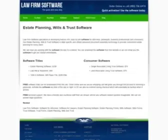 Lawfirmsoftware.com(Real Estate Closing Software) Screenshot