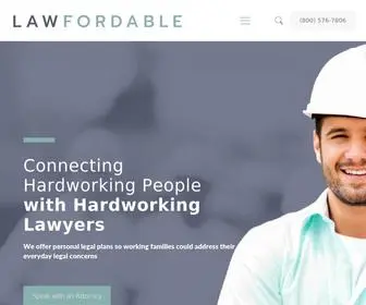 Lawfordable.com(Home) Screenshot