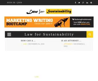 Lawforsustainability.org(Law for Sustainability) Screenshot
