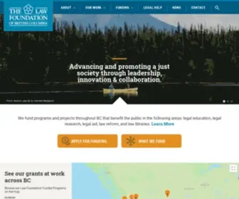 Lawfoundationbc.org(Funding legal programs throughout BC) Screenshot